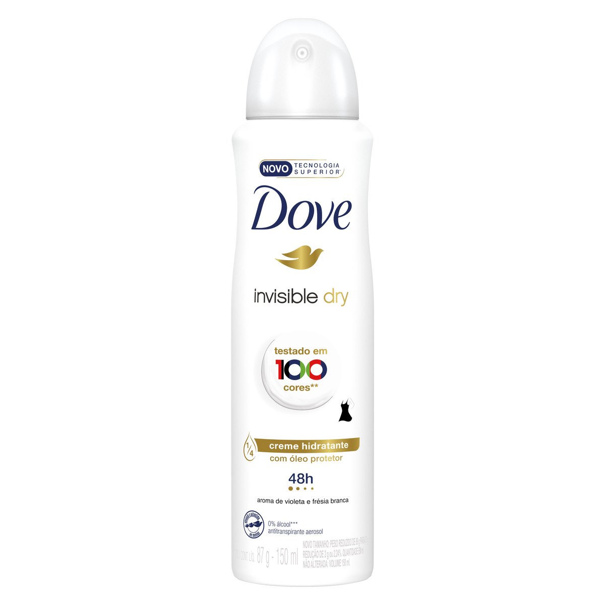 AEROSSOL DOVE FEM INVISIBLE DRY 150ML