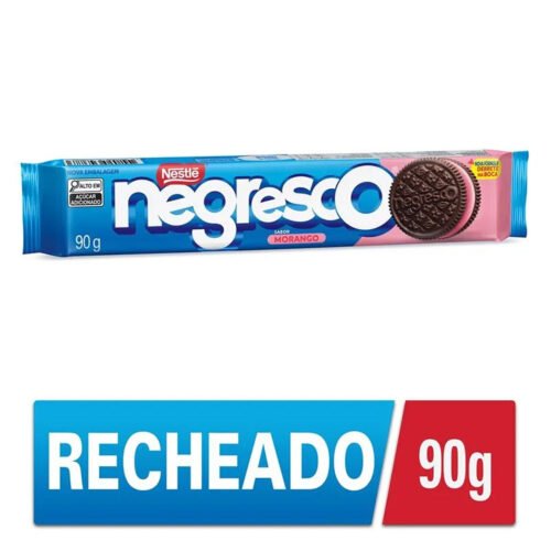 BISC. RECH. SABOR MORANGO NEGRESCO 90G