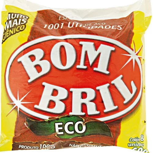 LÃ DE AÇO BOMBRIL  60G 8UNIDADES # * @