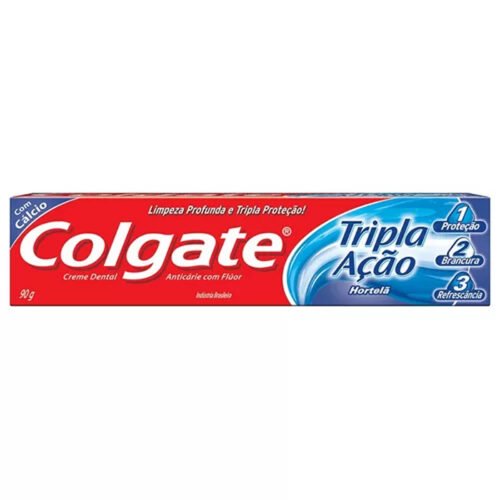 CREME DENTAL COLGATE TRIPLA ACAO HORTELA