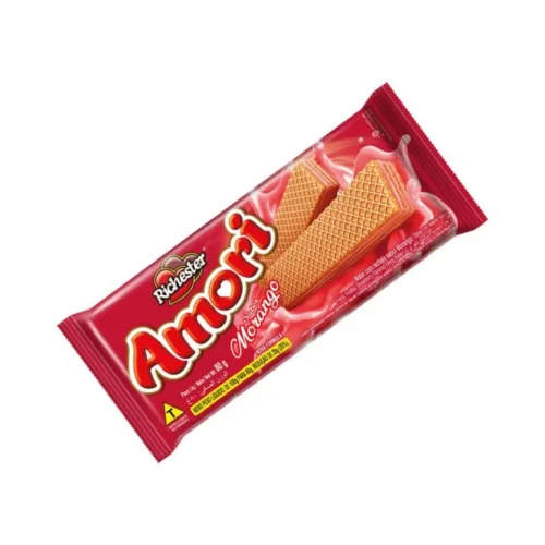 WAFER MORANGO AMORI 80G