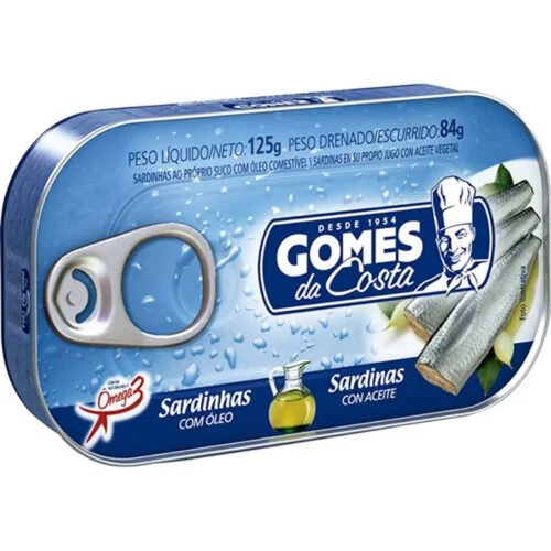SARDINHA GOMES DA COSTA COM OLEO 125G