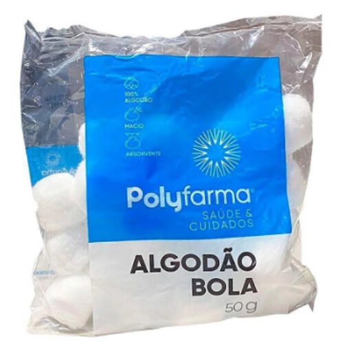 ALGODÃO POLYFARMA BOLA 50G