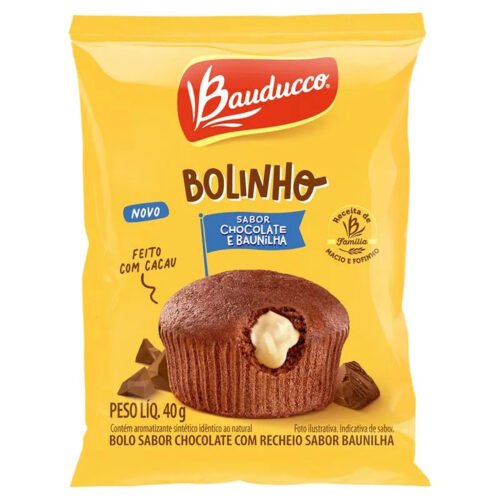 BOLINHO CHOCOLATE E BAUNILHA BAUDUCCO 40G