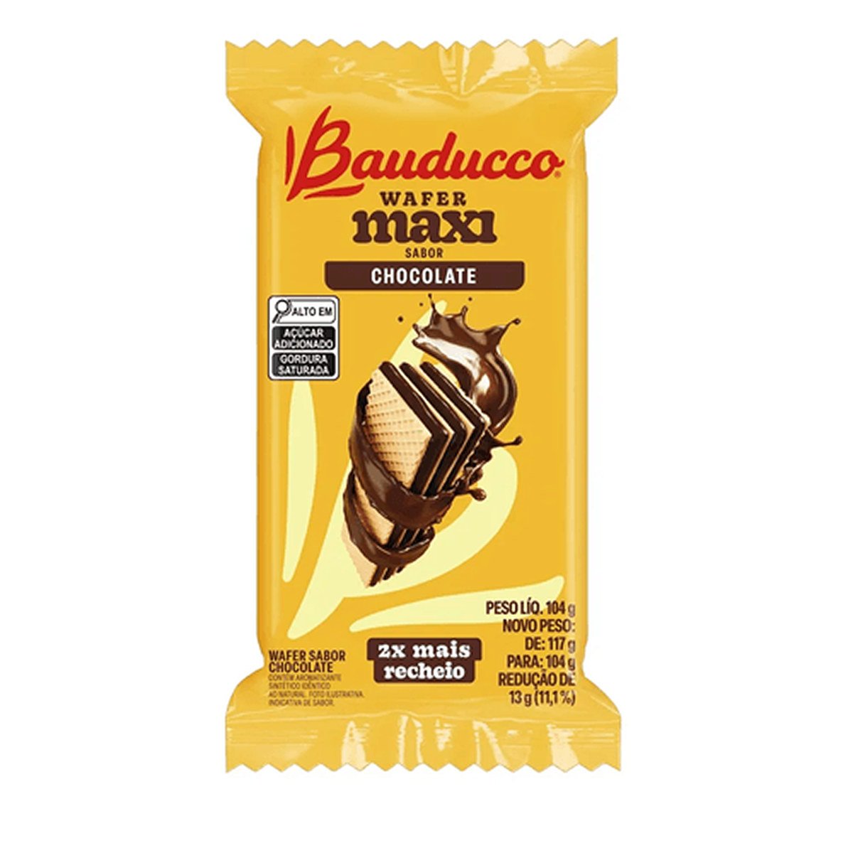 WAFER BAUDUCO MAXE CHOCO. 104G