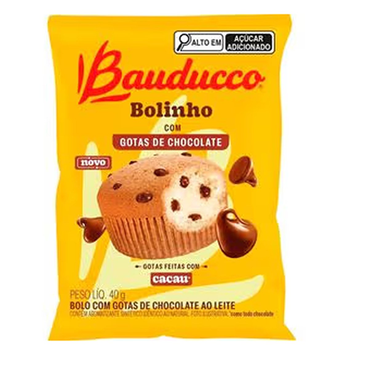 BOLINHO GOTAS DE CHOCOLATE BAUDUCCO 40G