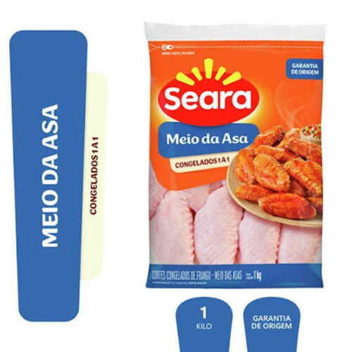 MEIO DA ASA PACOTE IQF SEARA 1KG