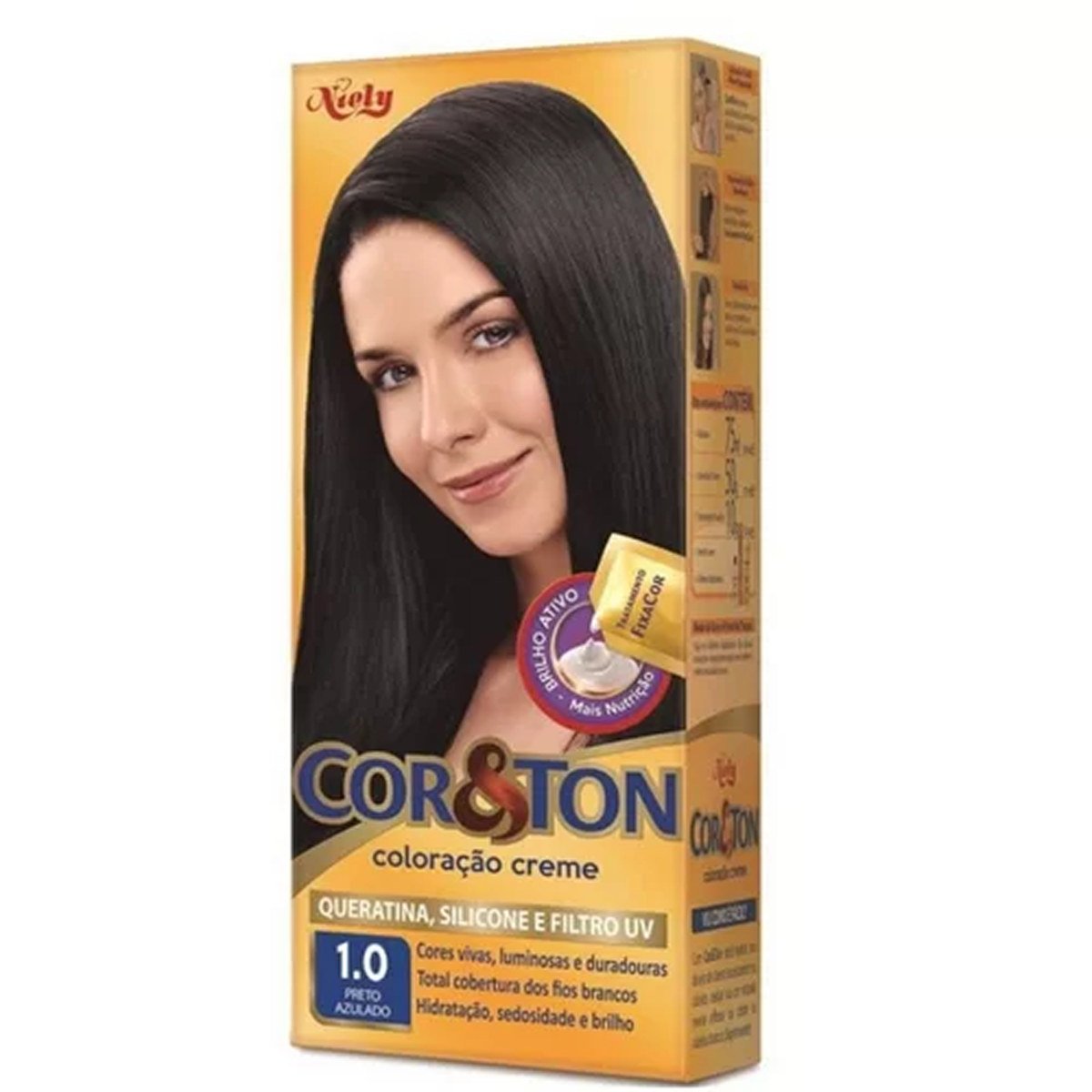 TINTURA CAPILAR CORETON PRETO AZULADO 1.0