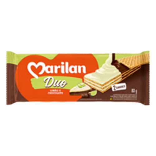 WAFER MARILAN DUO LIMAO COM CHOCOLATE 90G