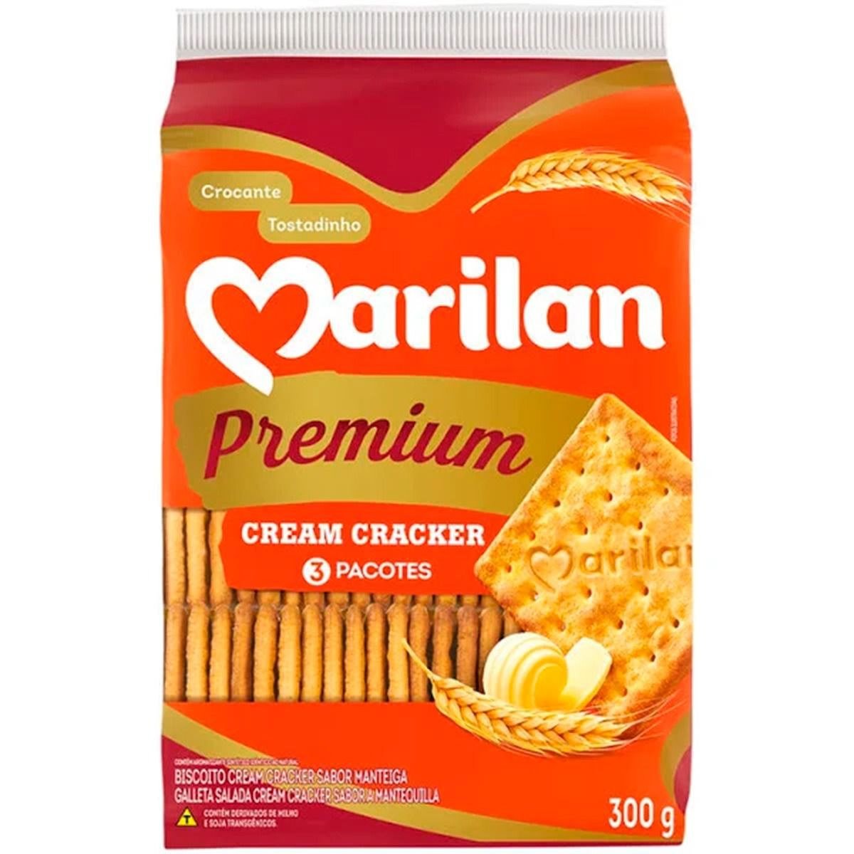 BISC. CREAM CRACKER PREMIUM MARILAN 300G