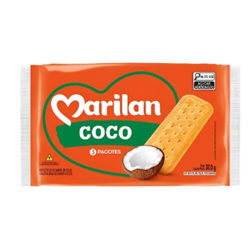 BISC. MAIZENA SABOR COCO MARILAN 350G