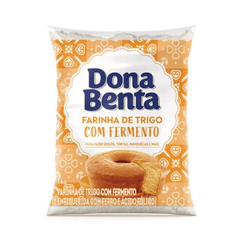 FARINHA DE TRIGO DONA BENTA C/FERMENTO 1KG