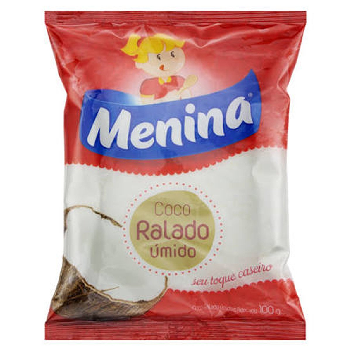COCO EM FLOCOS MENINA EXTRA UMIDO 100G