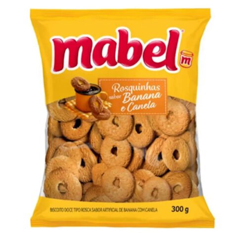 BISC. ROSQ. BANANA E CANELA MABEL 300G
