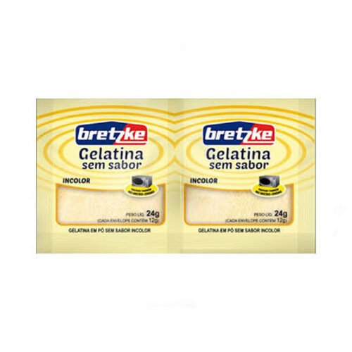 GELATINA SEM SABOR INCOLOR 12G BRETZKE