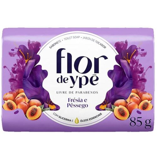 SAB. FLOR DE YPE FRESIA E PESSEGO 85G