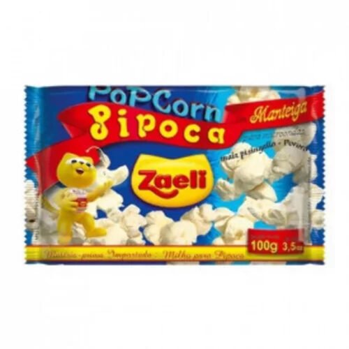 PIPOCA P/MICROONDAS ZAELI MANTEIGA 100G