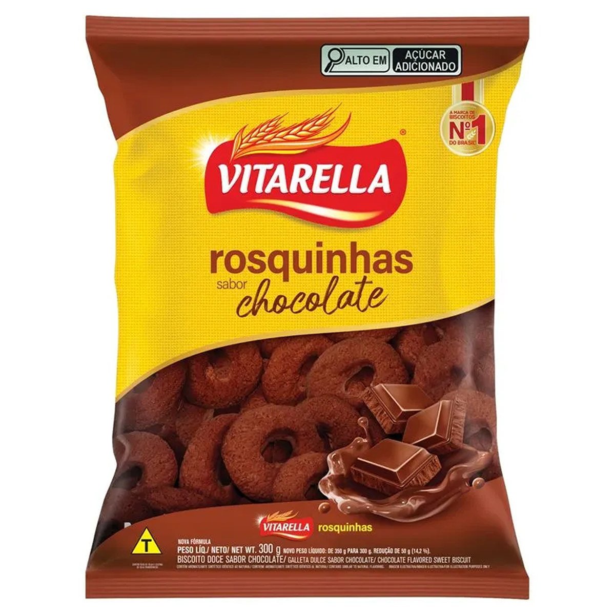 BISC. ROSQ. CHOCOLATE VITARELLA 300G