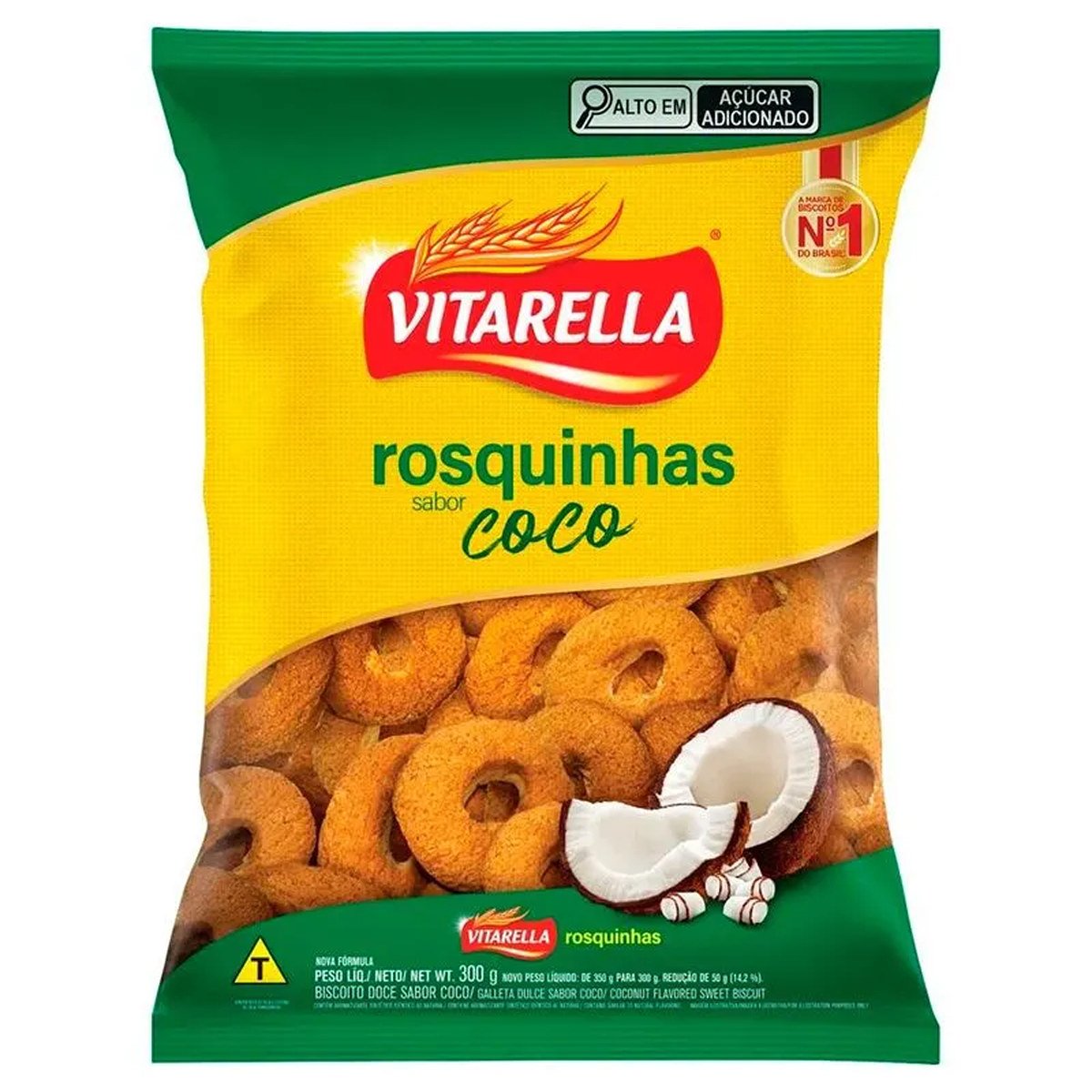 BISC. ROSQ. COCO VITARELLA 300G