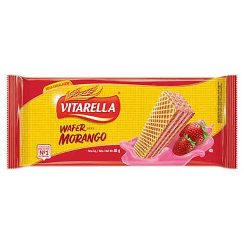 WAFER MORANGO VITARELLA 80G