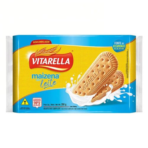 BISC. MAIZENA SABOR LEITE VITARELLA 350G