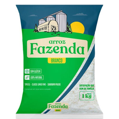 ARROZ FAZENDA TIPO BRANCO  01 KG