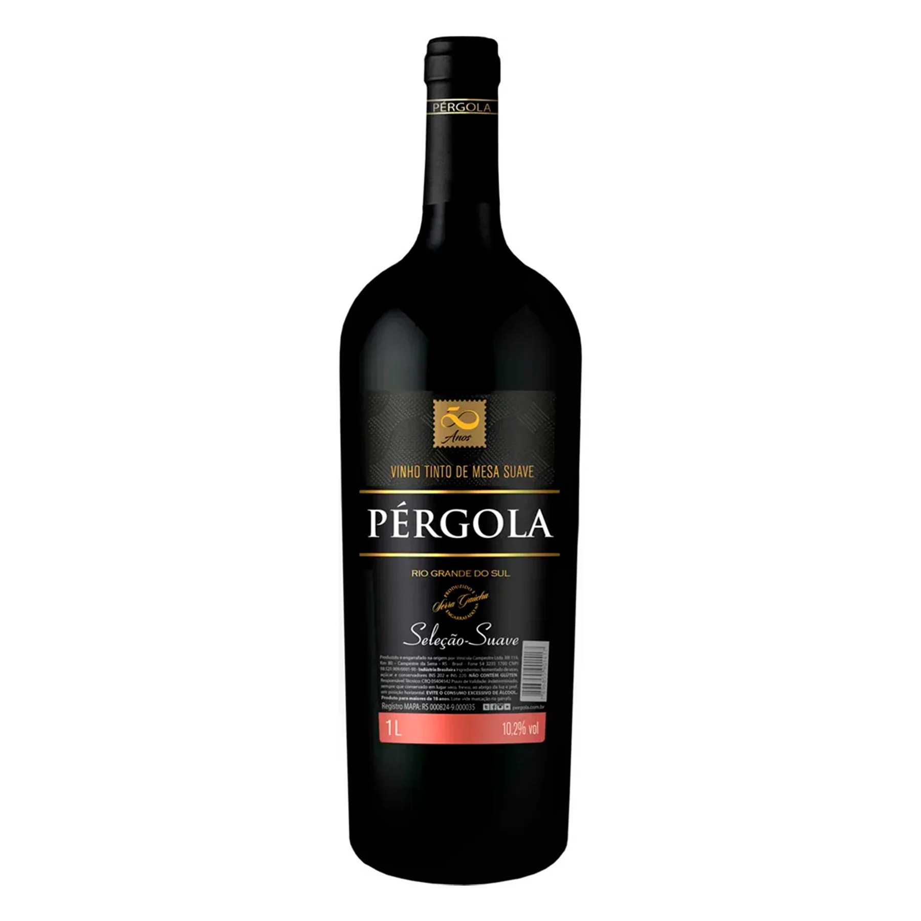 VINHO PERGOLA TINTO SUAVE 1LT