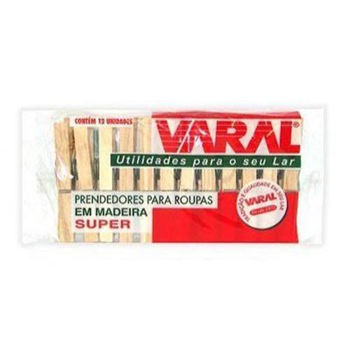 PRENDEDOR DE ROUPA CRISTAL MADEIRA