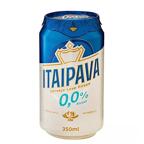 CERVEJA ITAIPAVA ZERO ALCOOL LATA 350ML