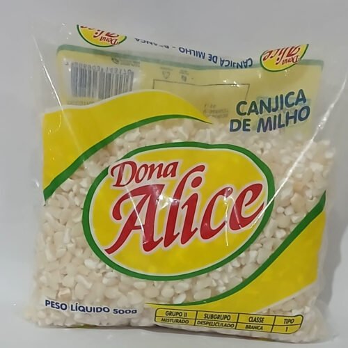 CANJICA BRANCA DONA ALICE 500G