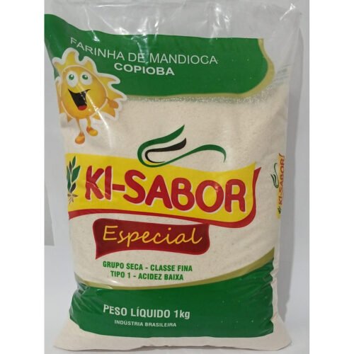 FARINHA DE MANDIOCA BRANCA KI-SABOR 1KG