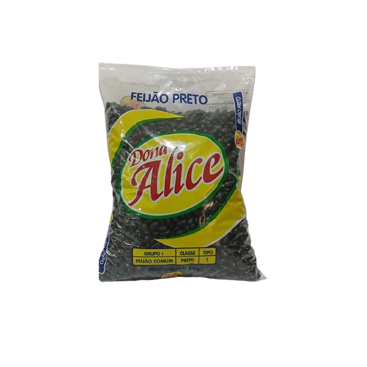 FEIJÃO PRETO DONA ALICE 1KG