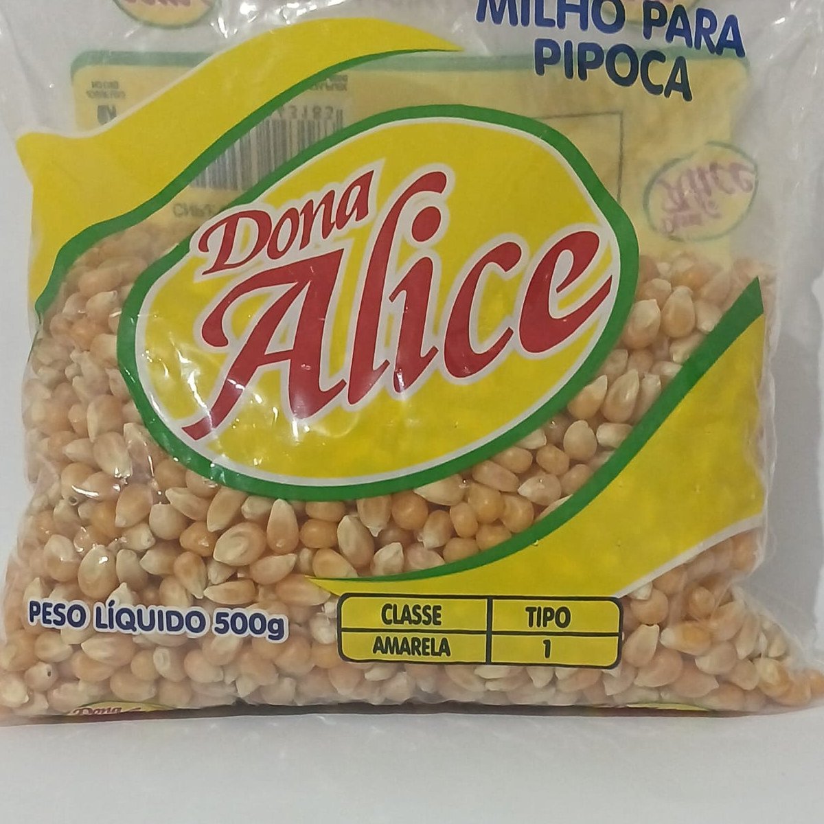 MILHO PARA PIPOCA DONA ALICE 500G