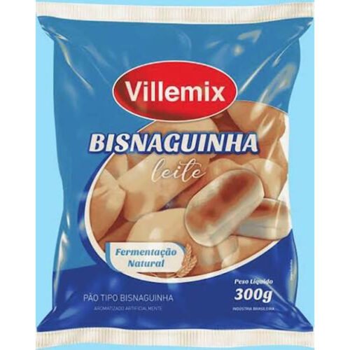 BISNAGUINHA DE LEITE VILLEMIX 300G