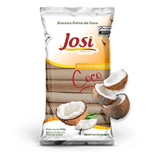BISCOITO PALITO DE COCO JOSI 250G