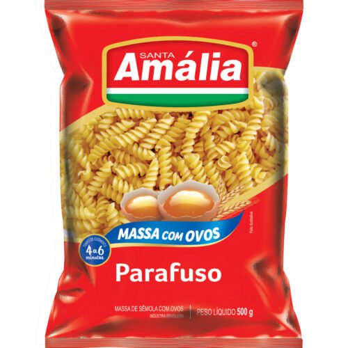 MACARRAO PARAFUSO C/ OVOS STA AMALIA 500