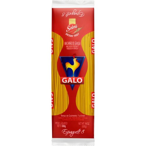 MACARRAO ESPAGUETE SEMOLA N8 GALO 500G