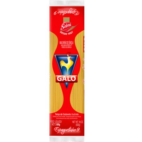 MACARRAO ESPAGUETE GALO 400G