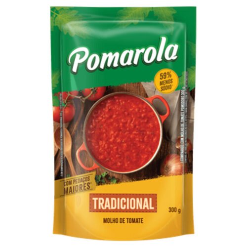MOLHO DE TOMATE POMAROLA TRADICIONAL 300G