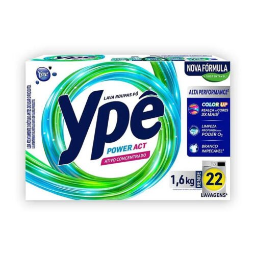DETERGENTE EM PO YPE POWER ACT 1,600 KG