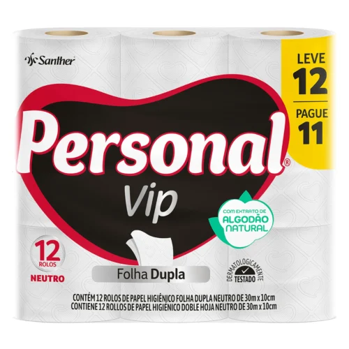 PAPEL HIGIENICO PERSONAL VIP C/12