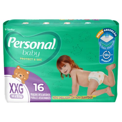 FRALDA PERSONAL BABY JUMBO XXG C/16