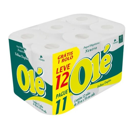 PAPEL HIG. OLE FOLHA DUPLA 30M 12 ROLOS